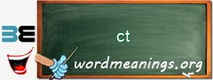 WordMeaning blackboard for ct